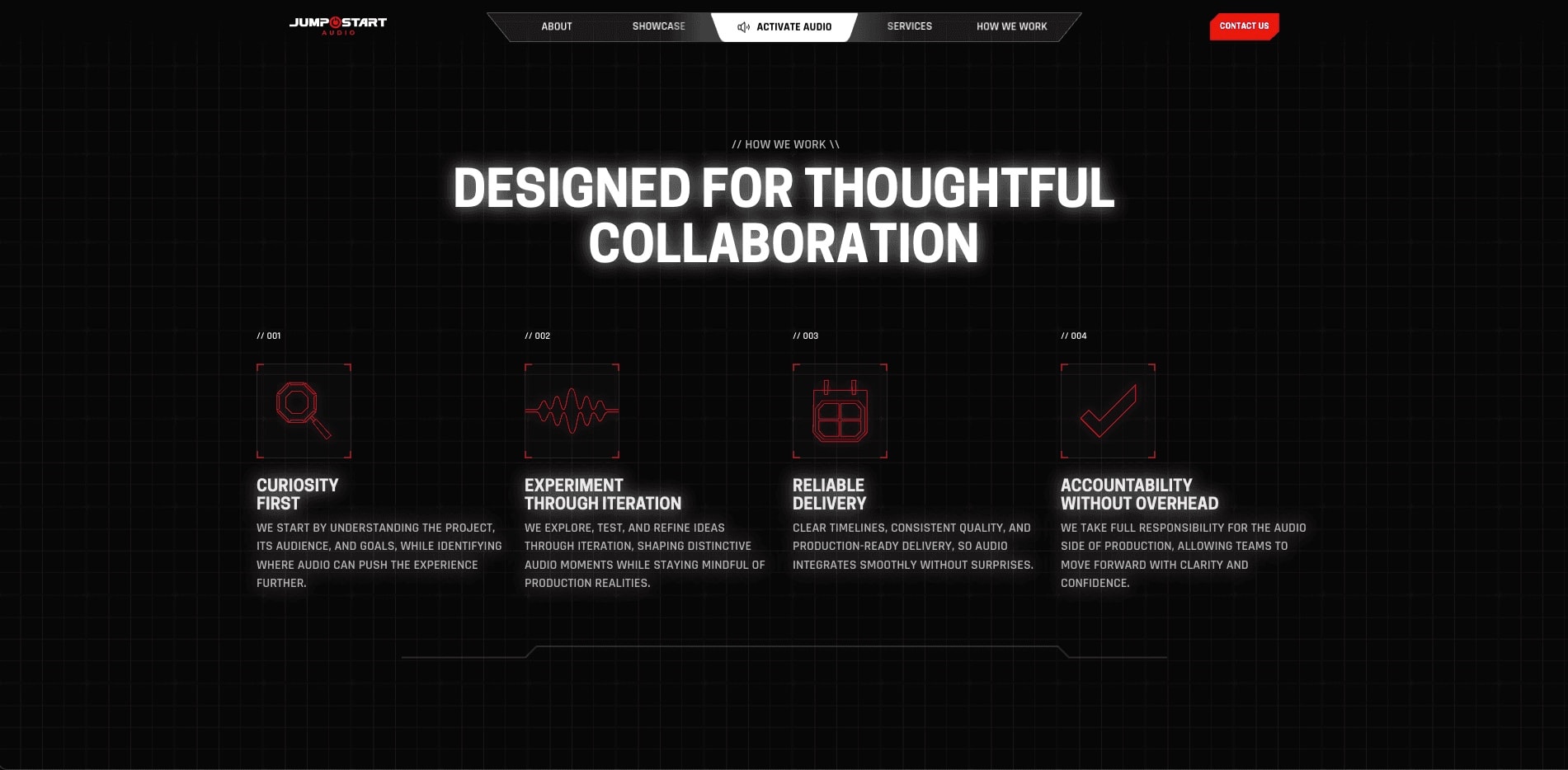 Jumpstart Audio website